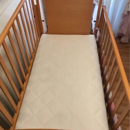 Cot with Grecostrom coco latex mattress like new, large with drawers