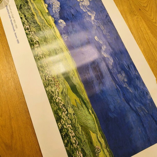 Van Gogh poster used, museum quality