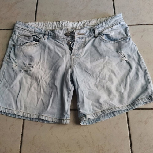 Pull & Bear denim shorts used, light blue