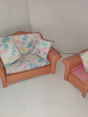 Barbie Sweet Roses Mattel 1987 furniture set used