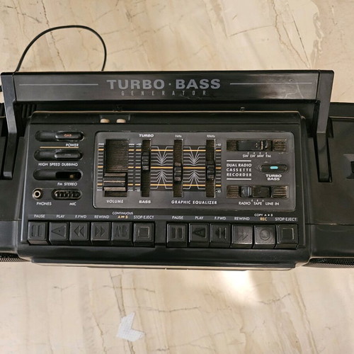 Philips Turbo Bass AW 7594 used radio cassette player