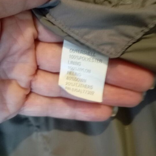 Zara down jacket like new, grey
