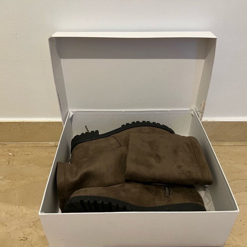 Sante Over the Knee Boots Brown Suede No37 New