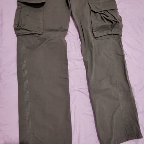 Pull & Bear cargo pants pack of 2, like new, beige and green, XS