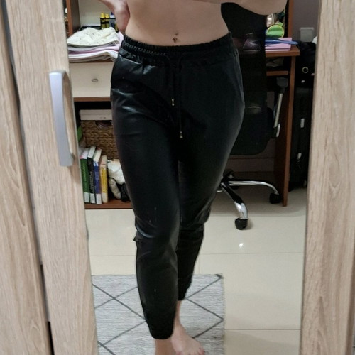 Leather pants new, size s