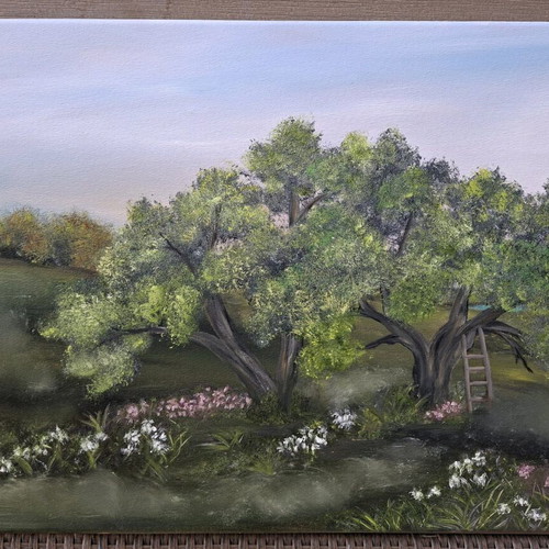 Oil painting landscape artwork new handmade