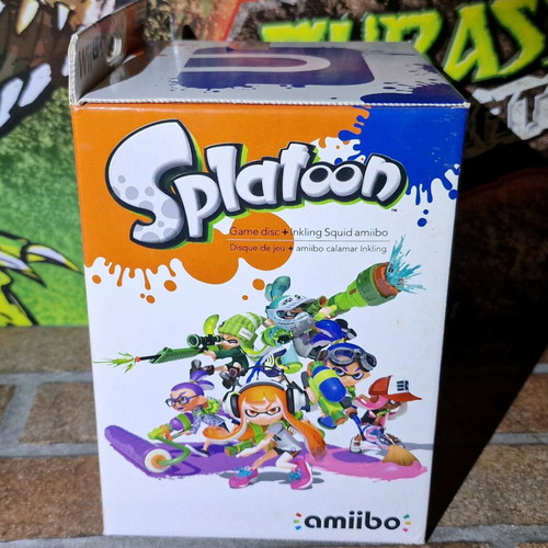 Splatoon Big Box Limited Edition Nintendo Wii U Game Amiibo Inkling Squid new sealed