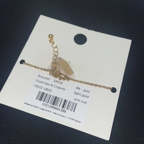 Inyati Sanja 18k Gold Bracelet new, Essentials & Charms