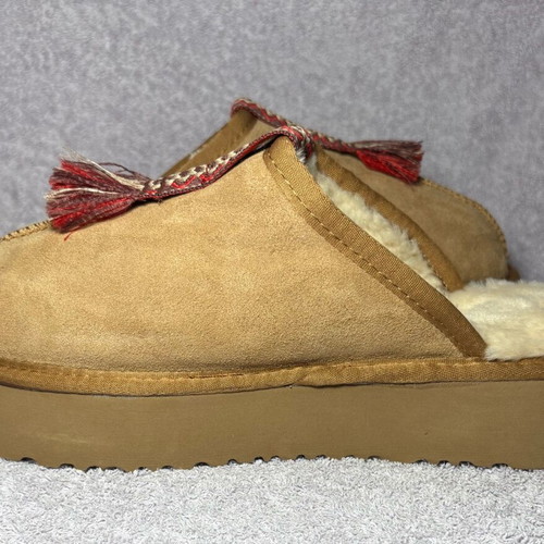 UGG Tasman Winter House Slippers New, Chestnut Suede with Tassels