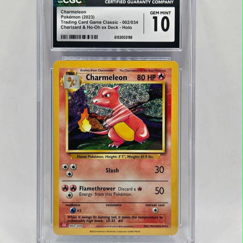 Charmeleon Holo CGC 10 card like new