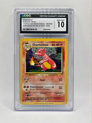 Charmeleon Holo CGC 10 card like new