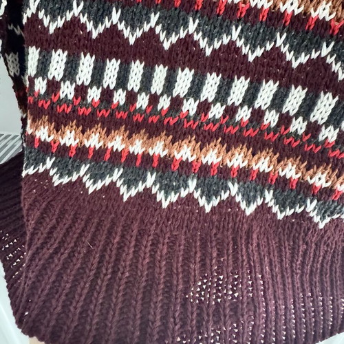 Bianco Lucci oversized knit sweater one size like new