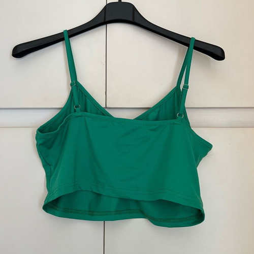 Shein green crop top tirante like new, size L
