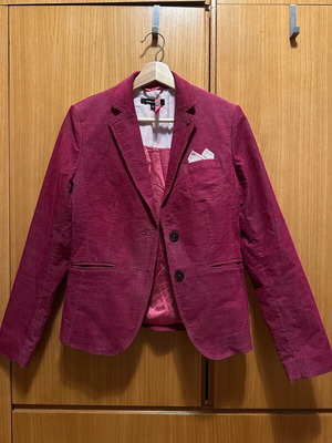 More&More velvet blazer size S like new, pink