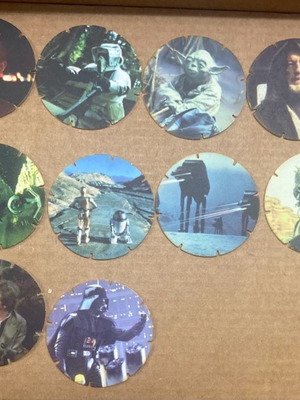 Τάπες Pog Slammer Milk Cap 15 μεταχειρισμένες Tazos Walkers 1996 Star Wars