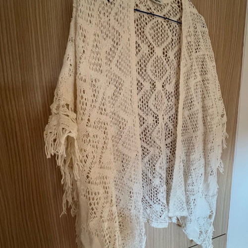 Stradivarius women's cardigan new white with wide sleeves