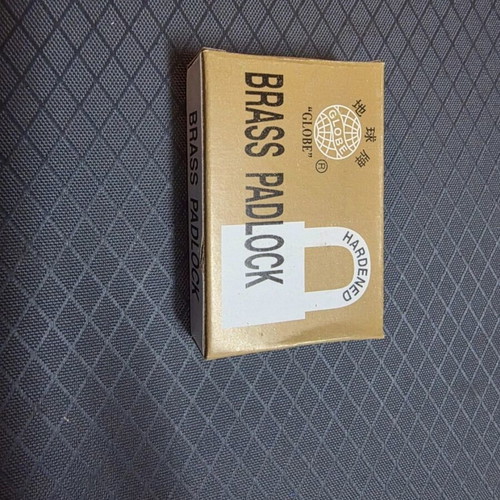 Padlock 40mm new brass with three keys