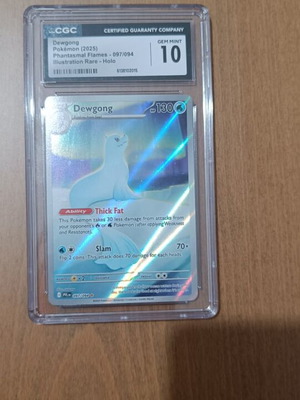 Dewgong Phantasmal Flames CGC 10 κάρτα μεταχειρισμένη