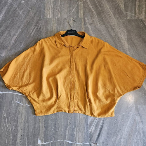 Attrattivo linen shirt new small mustard