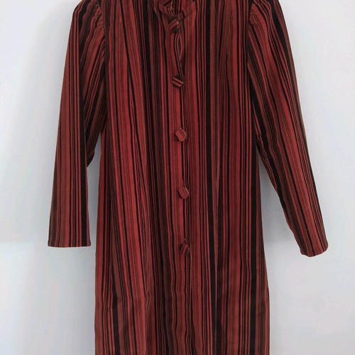 Handmade striped corduroy autumn coat like new, size S