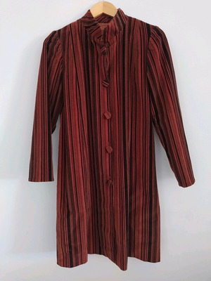 Handmade striped corduroy autumn coat like new, size S