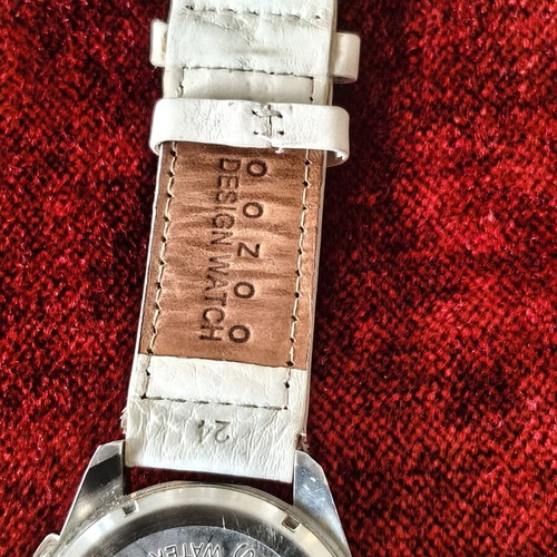 Oozoo Steel Oversized Chronograph 50 mm with Leather Strap used