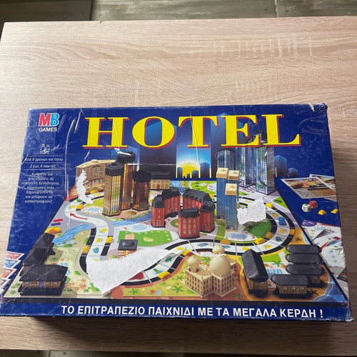Hotel board game used for spare parts