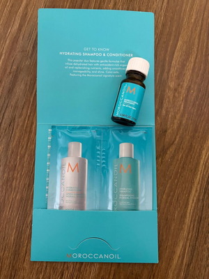 Moroccanoil масло за коса 10 мл с подарък мостри шампоан и балсам 10 мл ново