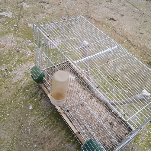 Bird cage used, dimensions 27×60