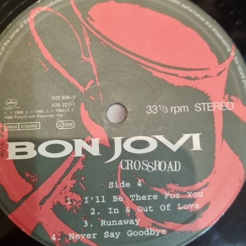 Bon Jovi The Best Of vinyl used