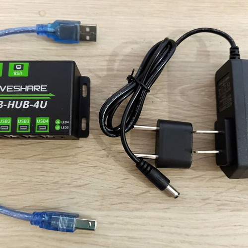 Waveshare USB-HUB-4U 4-Port Industrial USB Hub new