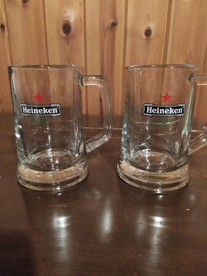 Ποτήρια μπύρας Heineken σαν καινούργια, 0.3l