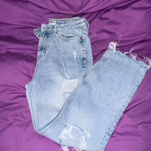 Blue jeans with rips Pull & Bear like new, size S