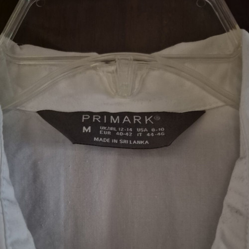 Primark White Cotton Shirt like new, XL