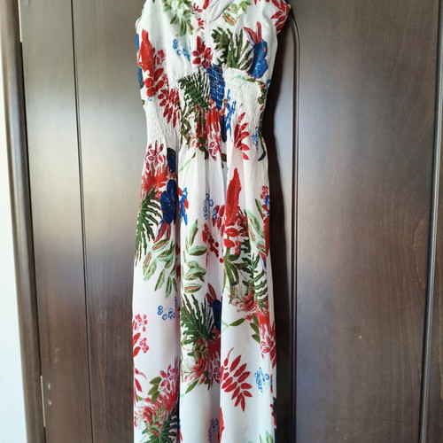 J.Stars floral maxi dress used, viscose, size S/M