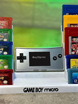 Game Boy Micro 3D Printed Base for 10 Cartridges New OEM