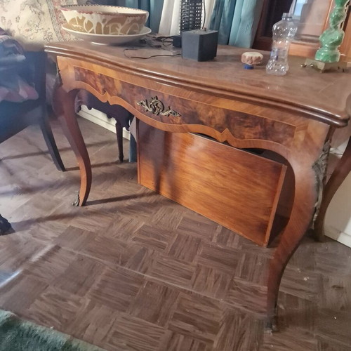 Antique desk that opens into table, 1.10x0.60 m