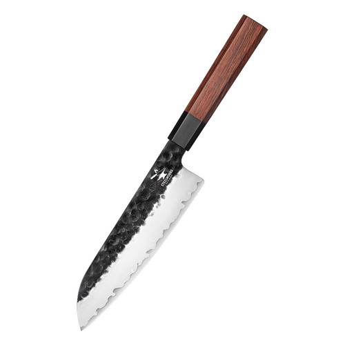 PM8 Santoku 7 Inch Japanese Style Chef Knife 3 Layers Damascus new