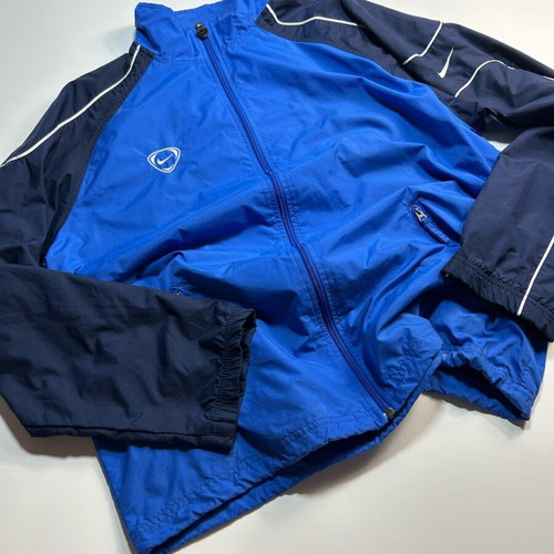 Nike Vintage Jacket Windbreaker Blue Size L