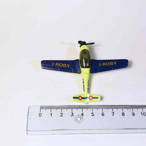 Plastic toy figure miniature kinder airplane used