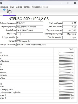 Intenso TX500 1TB NVMe φορητός SSD καινούριος