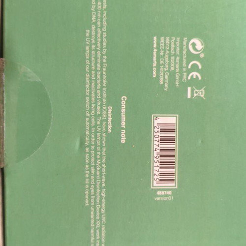 4smarts MyGuard XXL UV Disinfection Device, sealed