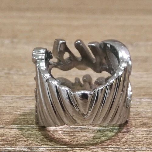 Just Cavalli women's ring made of steel with zircon new, silver