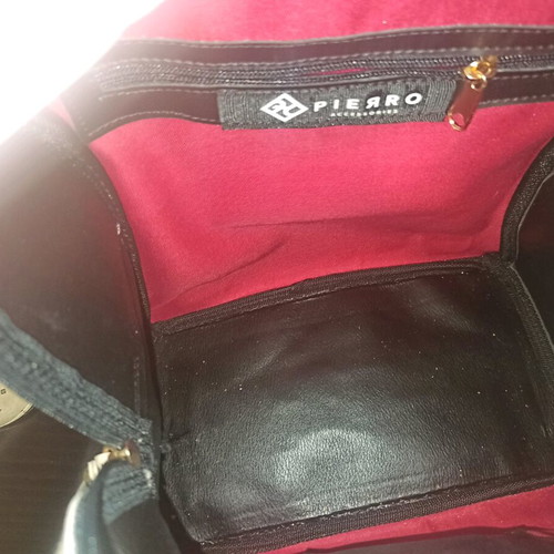 Pierro large backpack like new, beige and black