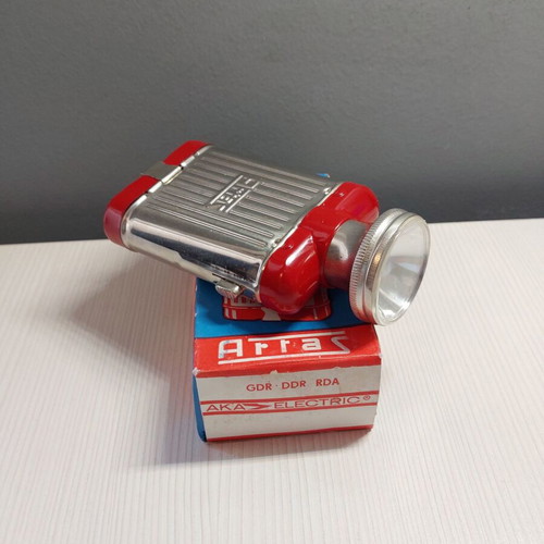 Arras 1960 metal flashlight new in excellent condition