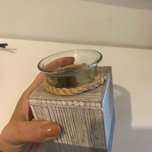Candlestick with starfish decoration