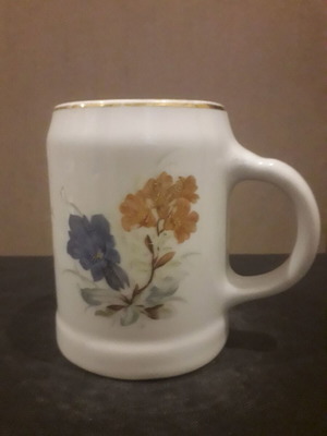 Edelweiss beer mug used with floral design