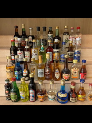 Miniature bottles of liquor used, pack of 40, 50ml