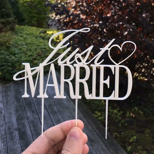 Just Married cake decoration new
