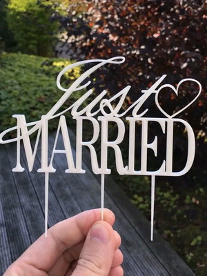 Just Married cake decoration new